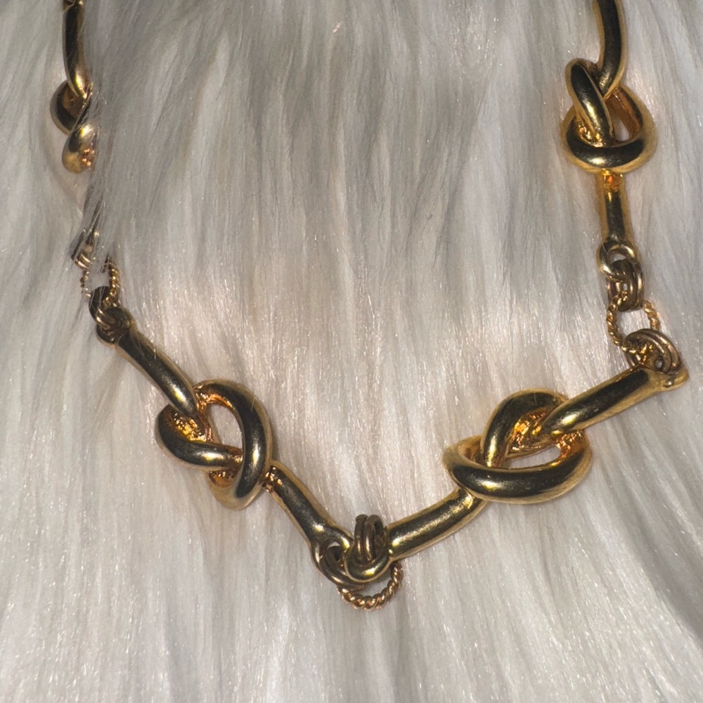 Vintage Lanvin Paris Couture Gold Tone Necklace